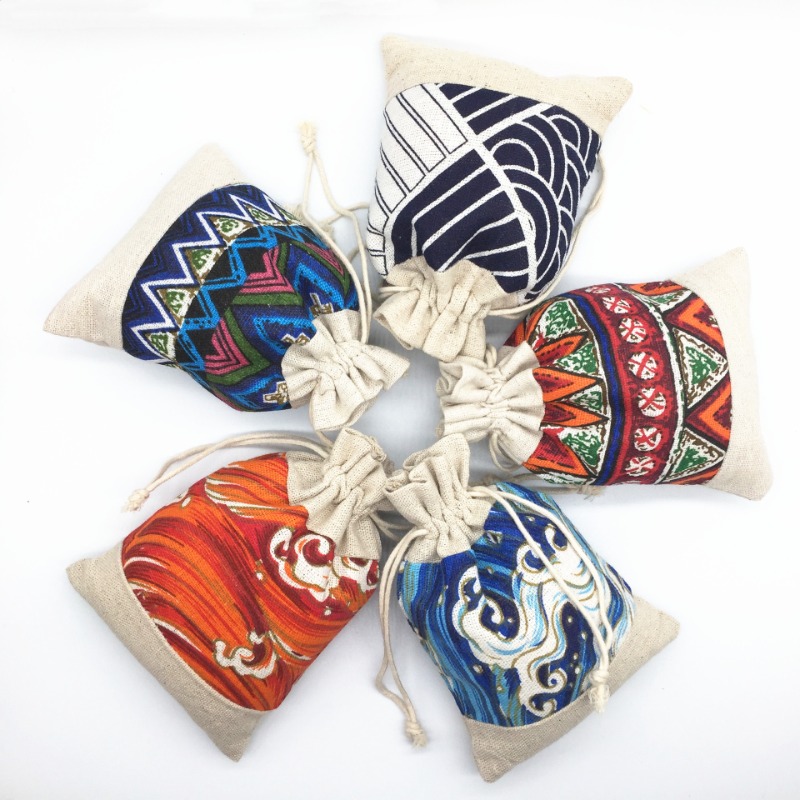 Ethnic Style Drawstring Bag Je - Travel Cable Organizer 评论和价格
