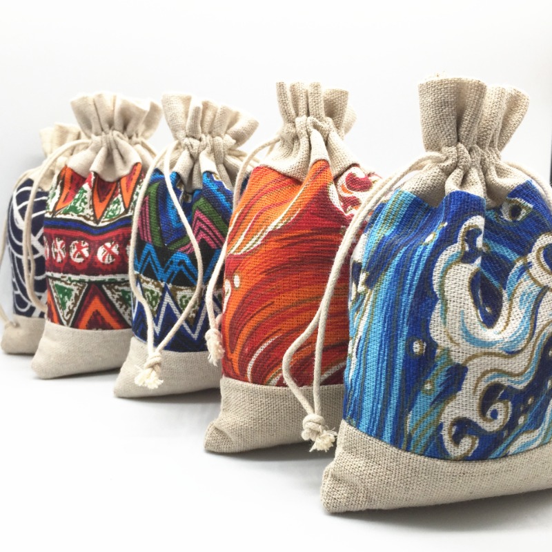 Ethnic Style Drawstring Bag Je - Travel Cable Organizer 评论和价格