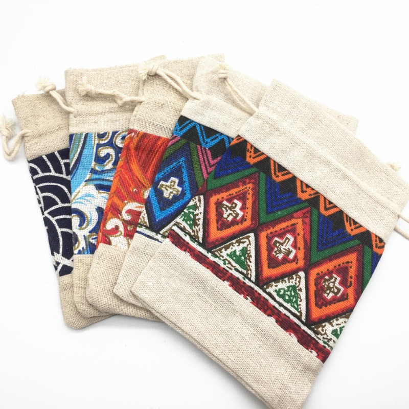 Ethnic Style Drawstring Bag Je - Travel Cable Organizer 评论和价格