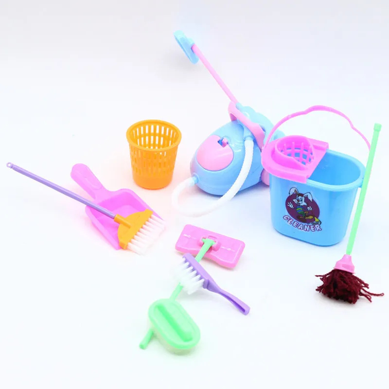 9PCS Miniature Doll House Clea - Tech House Accessories 评论和价格