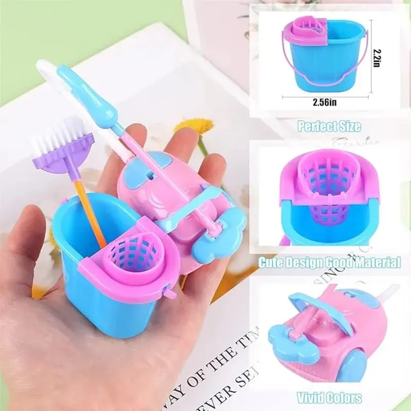 9PCS Miniature Doll House Clea - Tech House Accessories 评论和价格