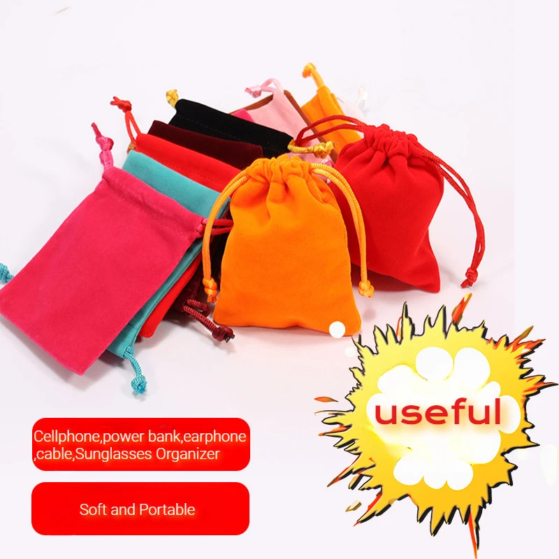 1Pc Drawstring Bag Portable Tr - Travel Cable Organizer 评论和价格