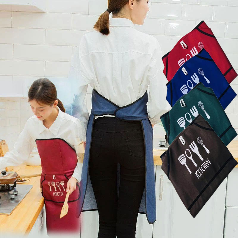 Korean Style Auto No-Tie Apron - Tech Accessories Logo 评论和价格