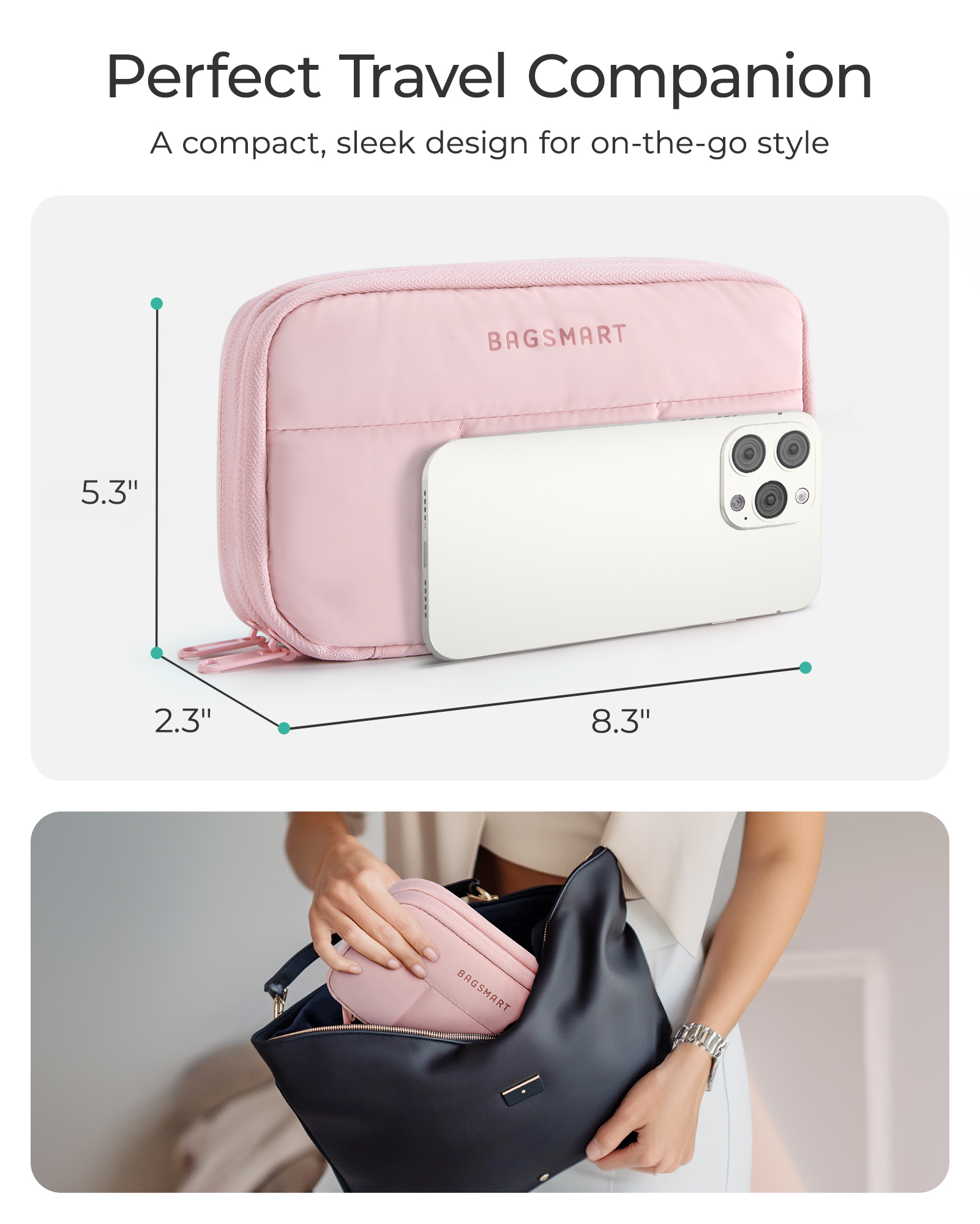 BAGSMART Cable Organiser Trave - Tech Accessories Backpack 评论和价格