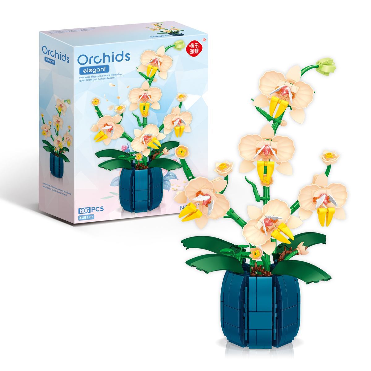Orchid Building Blocks Flowers - Tech House Accessories 评论和价格