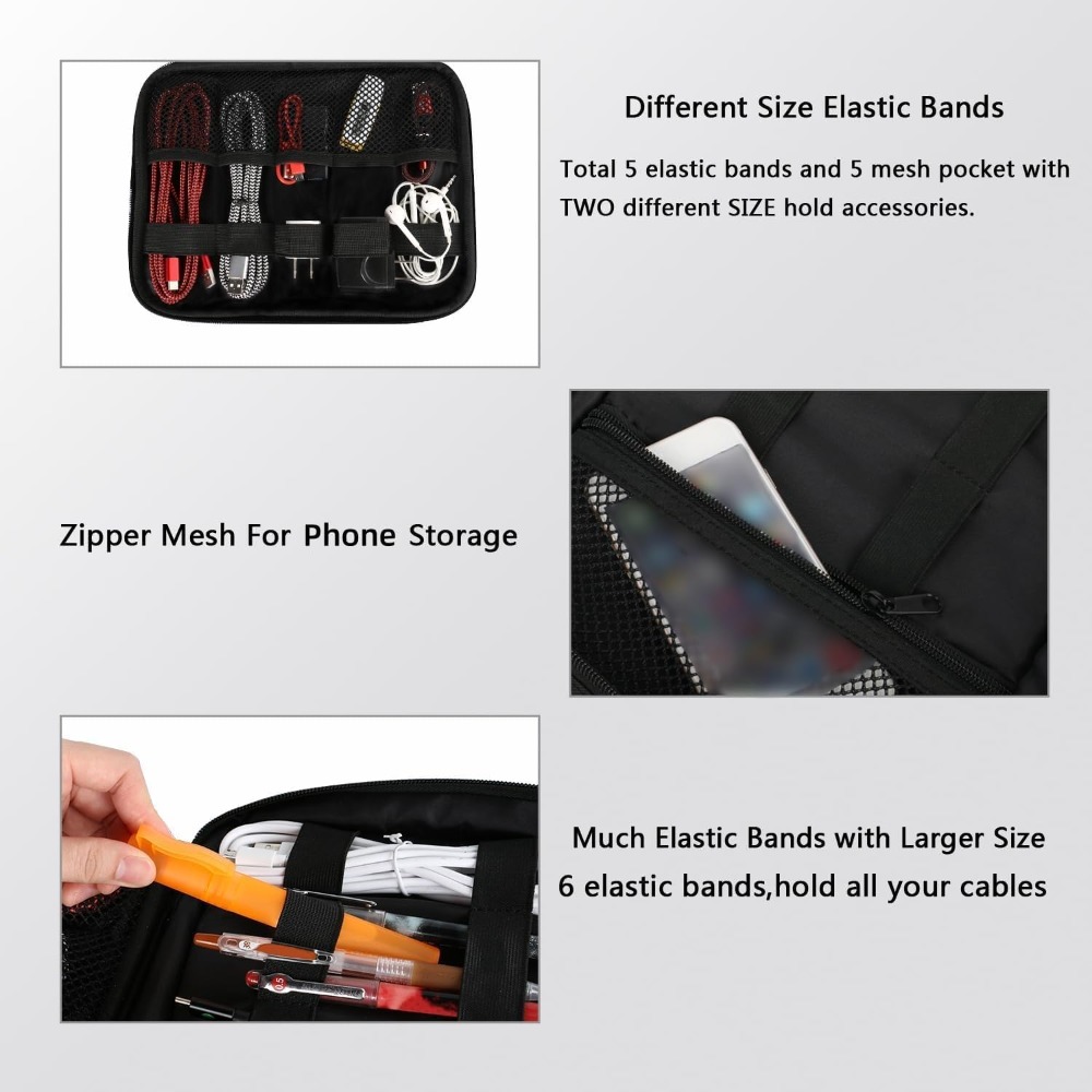 Electronics Organizer Travel C - Travel Cable Organizer 评论和价格