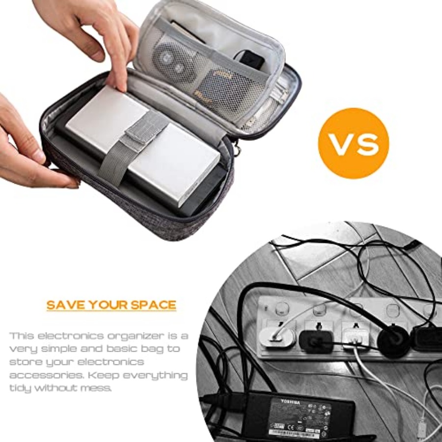 Electronic Organizer Bag Cable - Travel Cable Organizer 评论和价格
