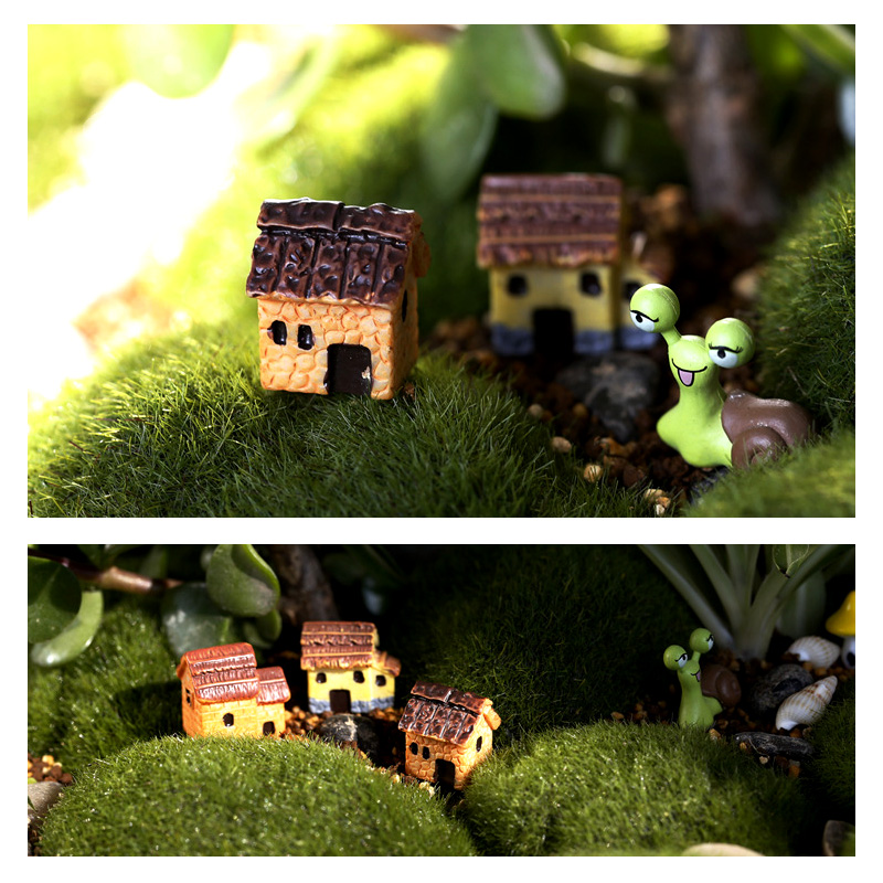 Mini Small House Figurine Resi - Tech House Accessories 评论和价格