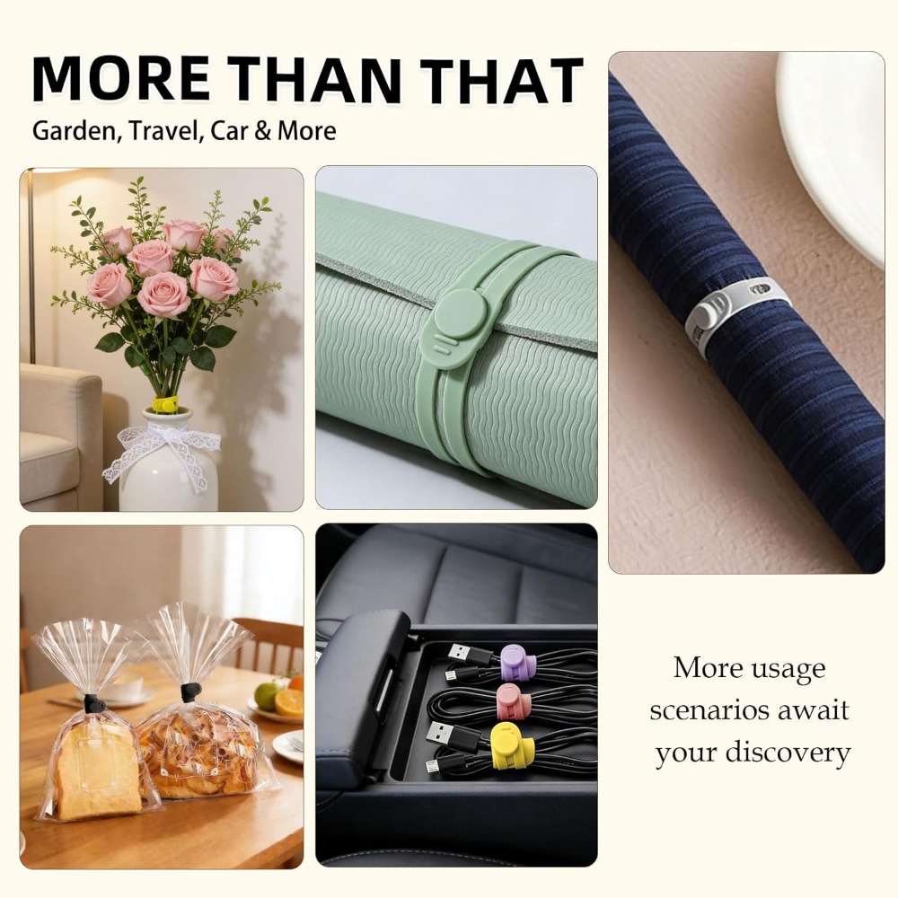28Pcs Reusable Silicone Cable  - Travel Cable Organizer 评论和价格