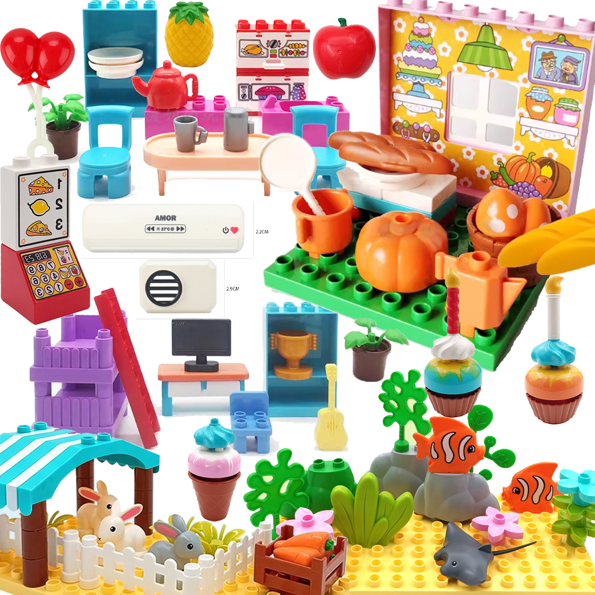 Large Building Blocks Scene Ac - Tech House Accessories 评论和价格