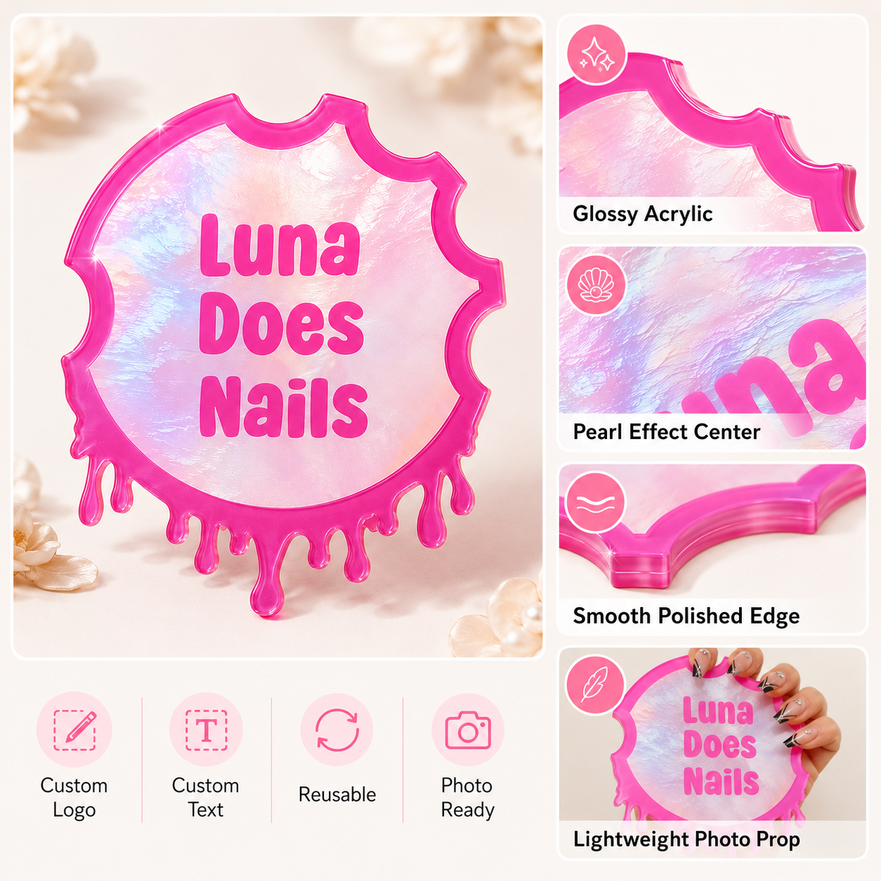 Custom Nailfie Disc Acrylic Na - Tech Accessories Logo 评论和价格
