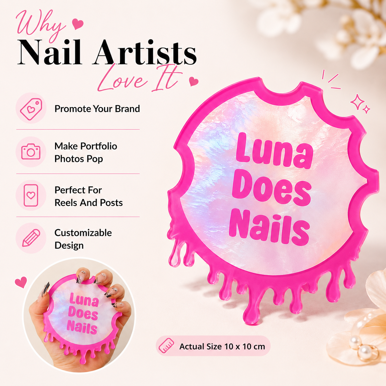 Custom Nailfie Disc Acrylic Na - Tech Accessories Logo 评论和价格